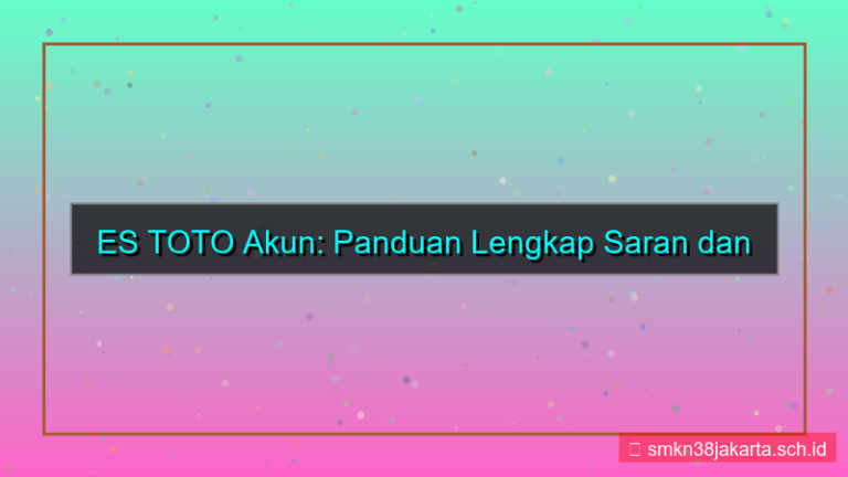 ES TOTO saran dan masukan akun