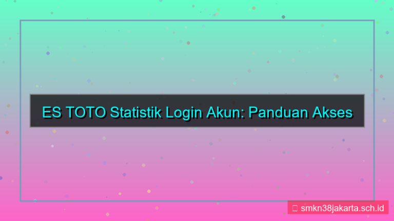konten ES TOTO statistik login akun