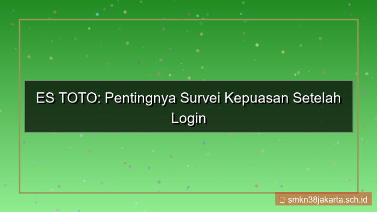 visual ES TOTO survey kepuasan login