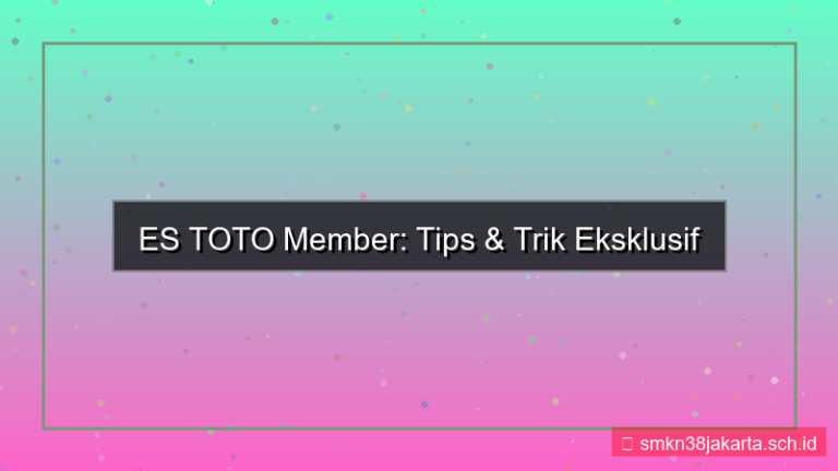 ES TOTO tips dan trik member