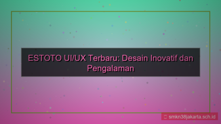 ilustrasi ES TOTO ui ux terbaru estoto