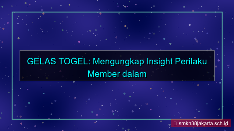 GELAS TOGEL insight perilaku member