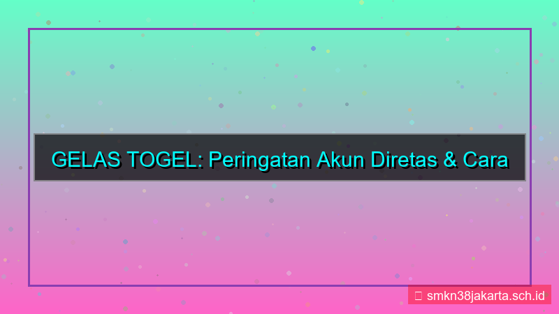 visual GELAS TOGEL peringatan akun diretas