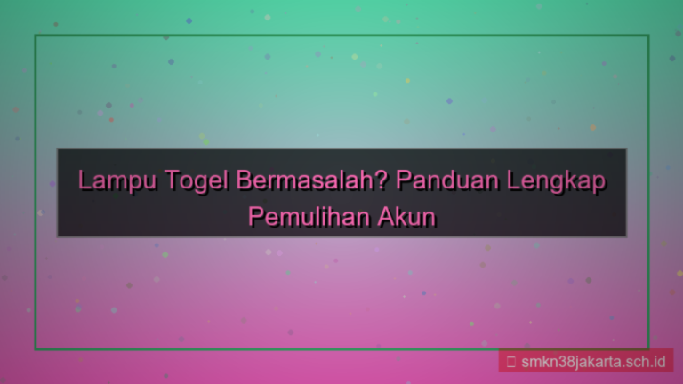 visual LAMPU TOGEL disaster recovery login