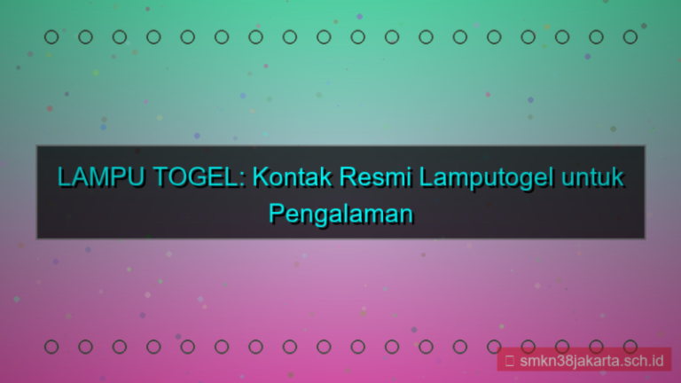 desain LAMPU TOGEL kontak resmi lamputogel
