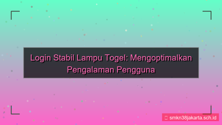ilustrasi LAMPU TOGEL load balancing login