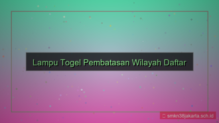 gambar LAMPU TOGEL pembatasan wilayah daftar