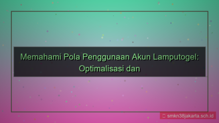 visual LAMPU TOGEL pola penggunaan akun