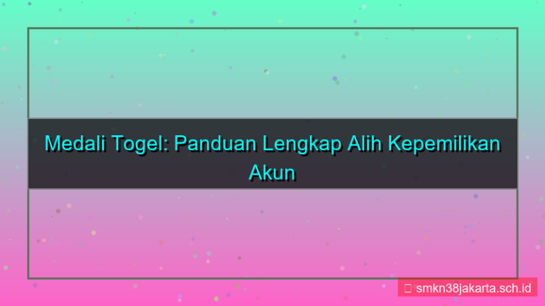 gambar MEDALI TOGEL alih kepemilikan akun