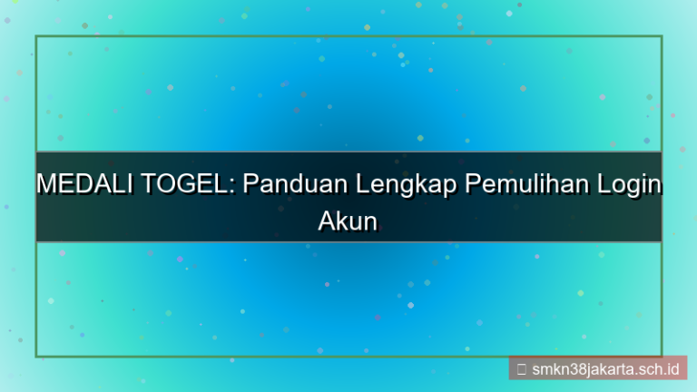 visual MEDALI TOGEL disaster recovery login
