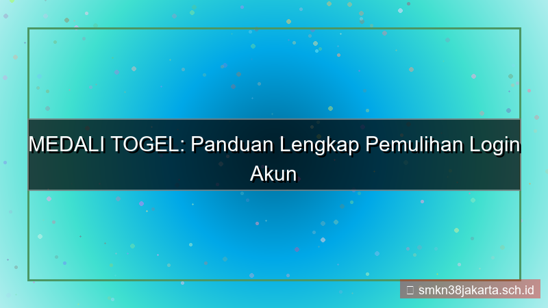 visual MEDALI TOGEL disaster recovery login