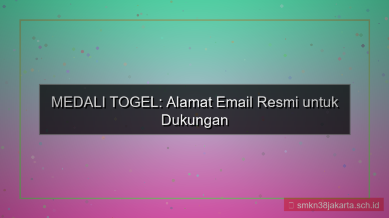 gambar MEDALI TOGEL email resmi medalitogel