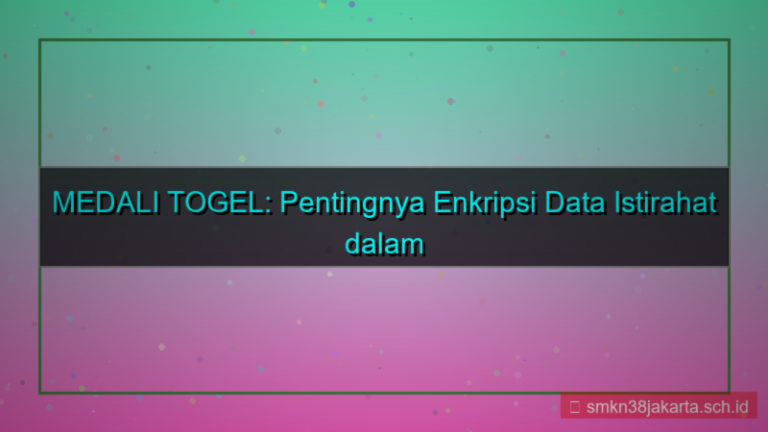 MEDALI TOGEL enkripsi data istirahat