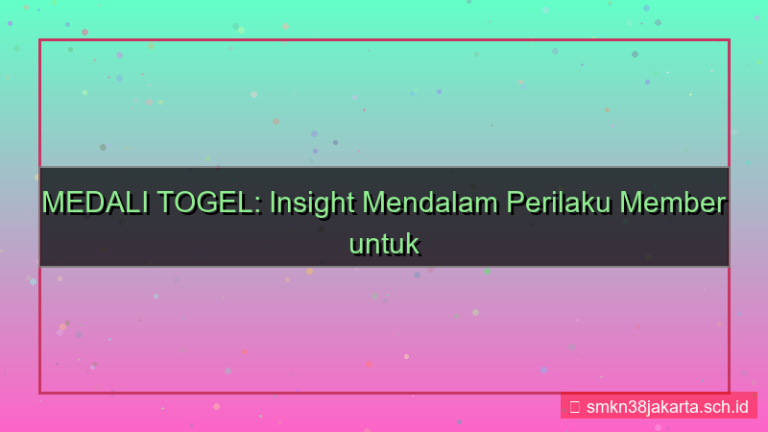 MEDALI TOGEL insight perilaku member