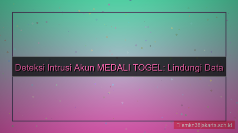 MEDALI TOGEL intrusion detection akun