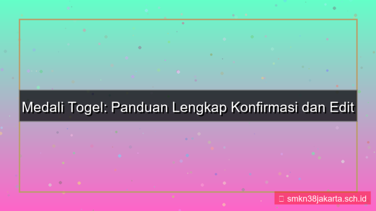 gambar MEDALI TOGEL konfirmasi edit akun