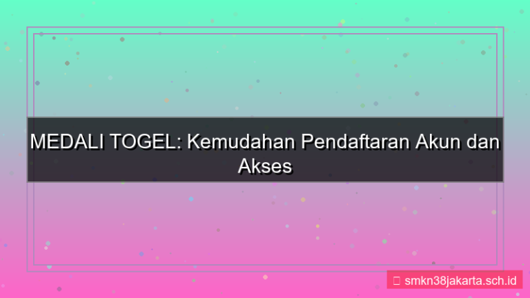 MEDALI TOGEL perangkat terdaftar akun