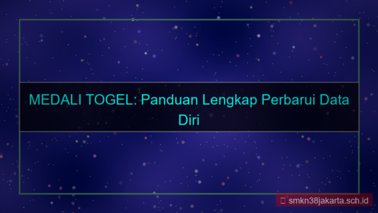 visual MEDALI TOGEL perbarui data diri