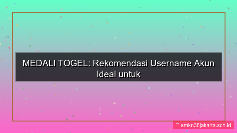 konten MEDALI TOGEL rekomendasi username akun