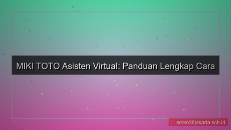 desain MIKI TOTO asisten virtual daftar