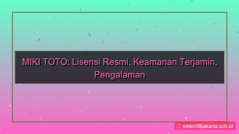 desain MIKI TOTO lisensi resmi mikitoto