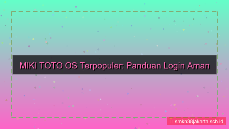 ilustrasi MIKI TOTO os terpopuler login