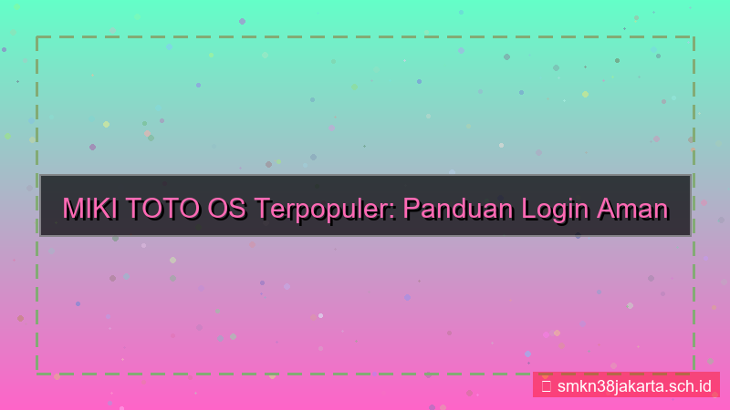 ilustrasi MIKI TOTO os terpopuler login