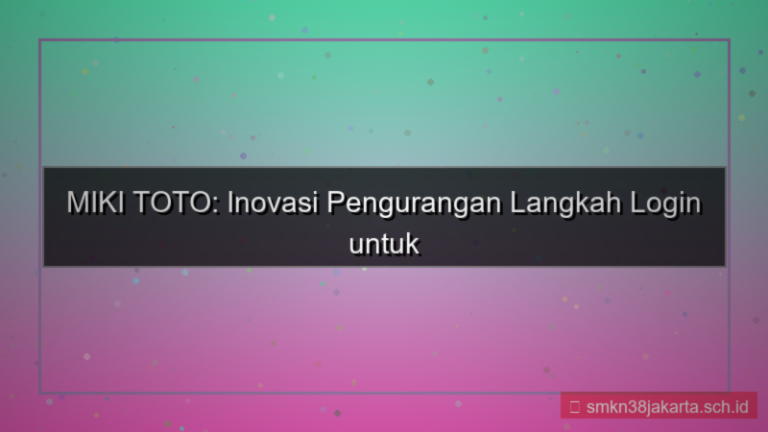 gambar MIKI TOTO pengurangan langkah login