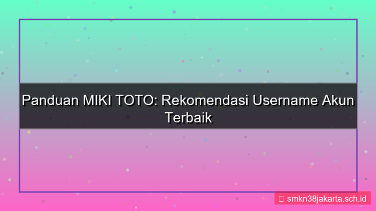 tampilan MIKI TOTO rekomendasi username akun