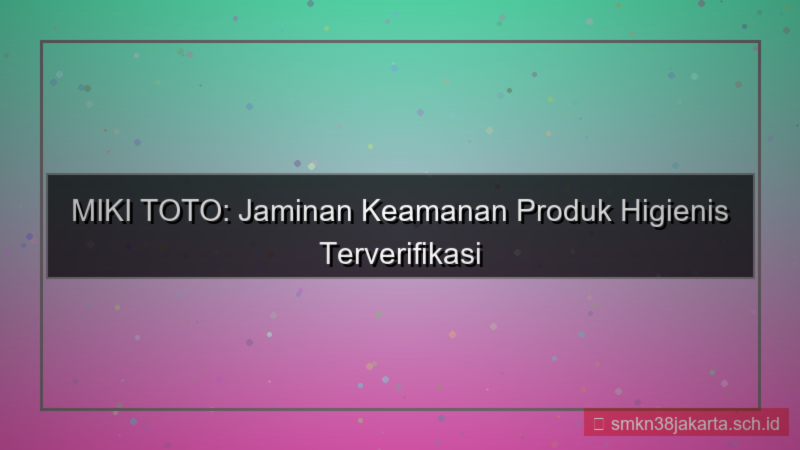 ilustrasi MIKI TOTO sertifikasi keamanan 2026