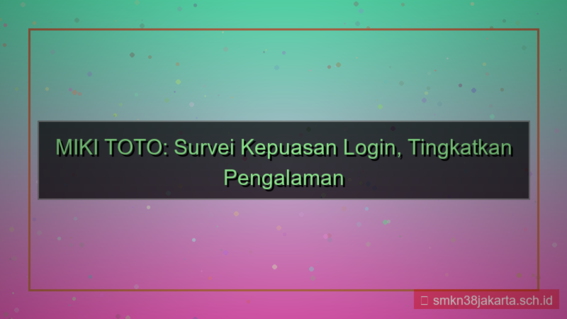 konten MIKI TOTO survey kepuasan login