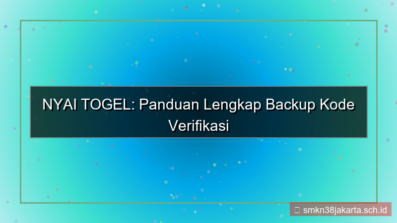 ilustrasi NYAI TOGEL backup kode verifikasi