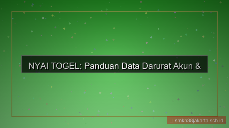 tampilan NYAI TOGEL data darurat akun
