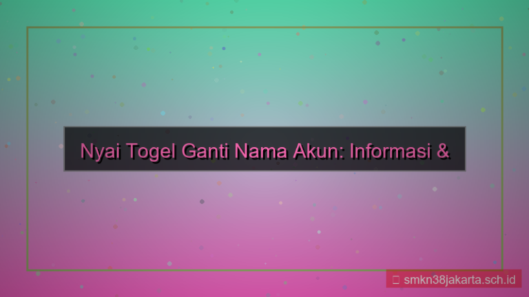 ilustrasi NYAI TOGEL ganti nama akun