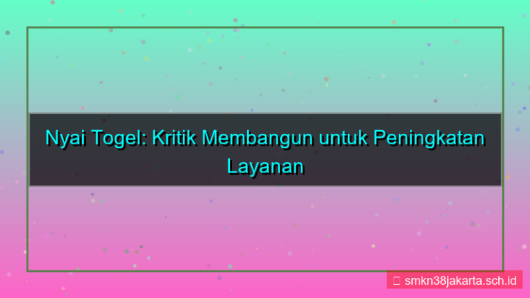 NYAI TOGEL kritik membangun nyaitogel