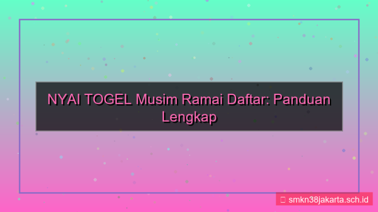 tampilan NYAI TOGEL musim ramai daftar