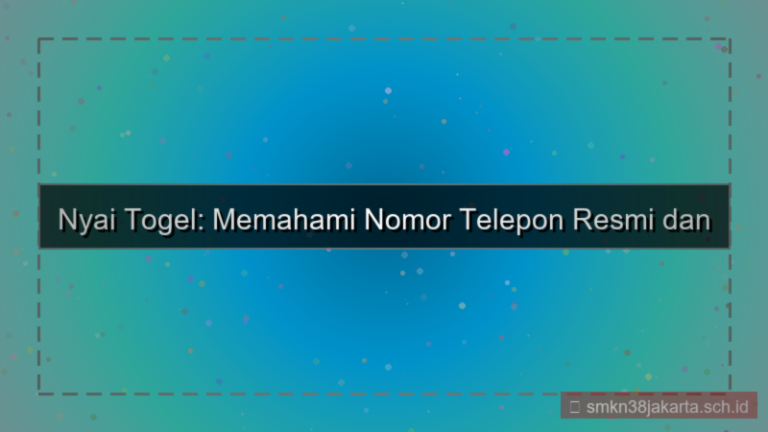 konten NYAI TOGEL nomor telepon resmi