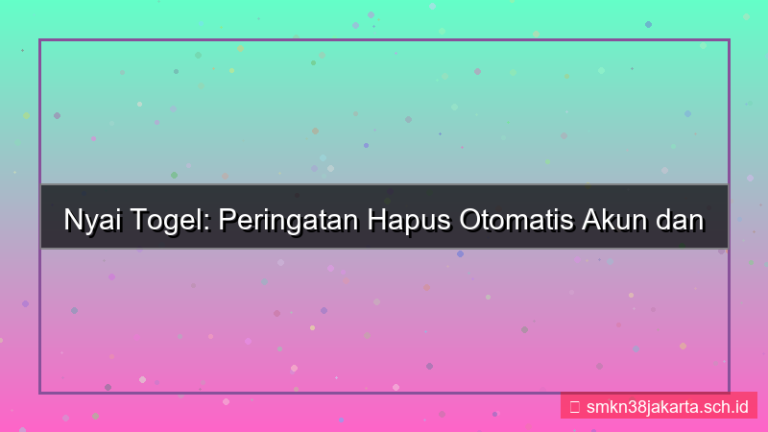 tampilan NYAI TOGEL peringatan hapus otomatis