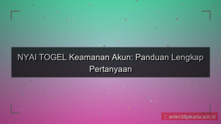 NYAI TOGEL pertanyaan keamanan akun