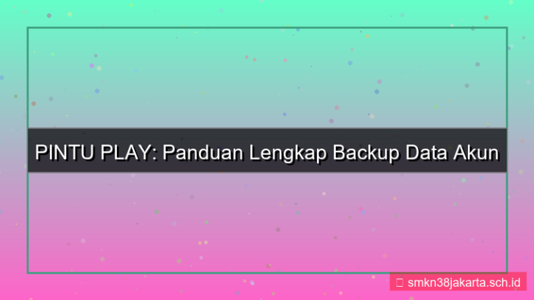 tampilan PINTU PLAY backup data akun