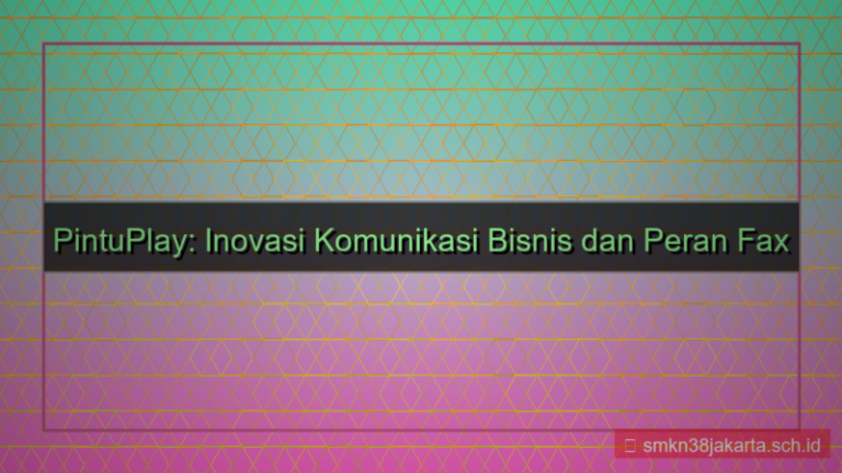 PINTU PLAY fax perusahaan pintuplay
