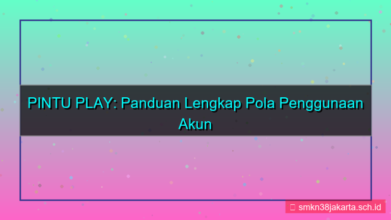 PINTU PLAY pola penggunaan akun