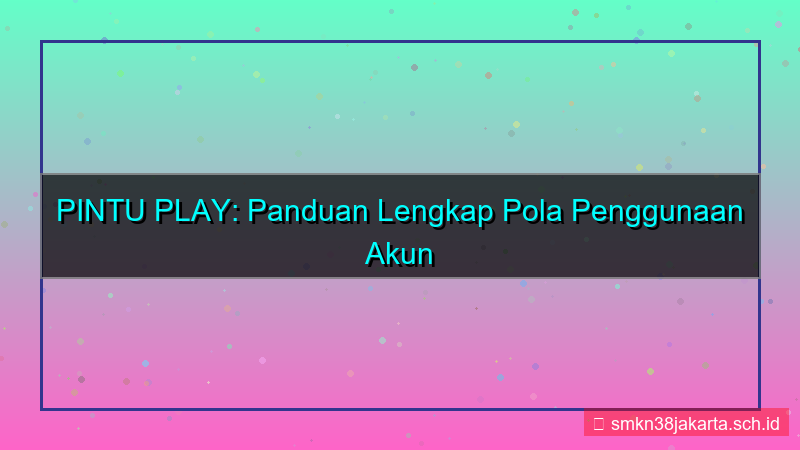 PINTU PLAY pola penggunaan akun