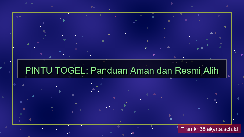 PINTU TOGEL alih kepemilikan akun