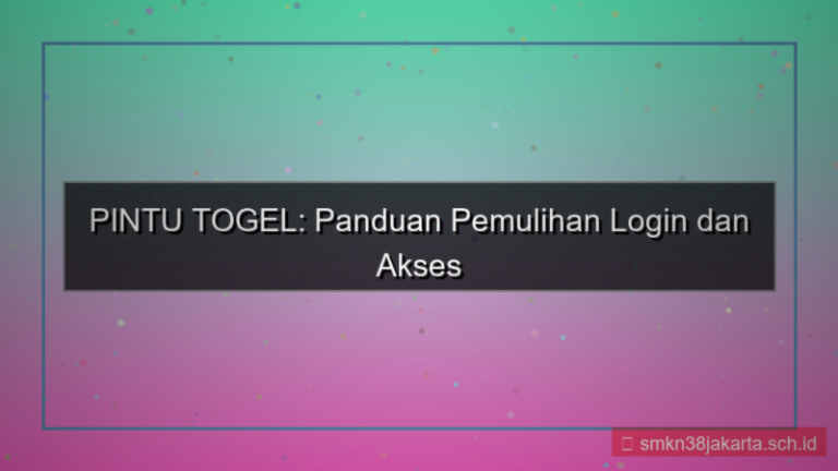 PINTU TOGEL disaster recovery login