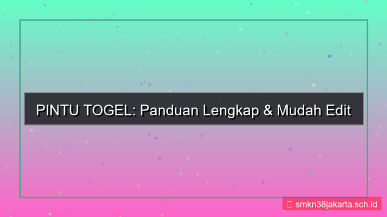 ilustrasi PINTU TOGEL edit profil member