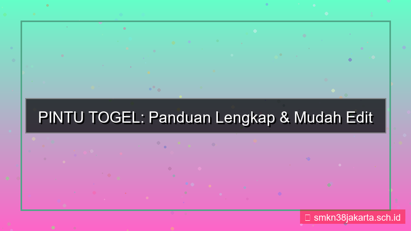 ilustrasi PINTU TOGEL edit profil member