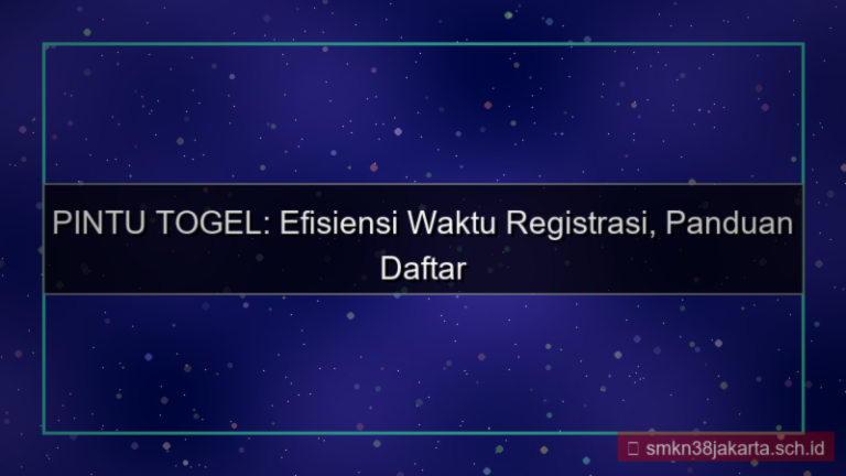 desain PINTU TOGEL efisiensi waktu registrasi