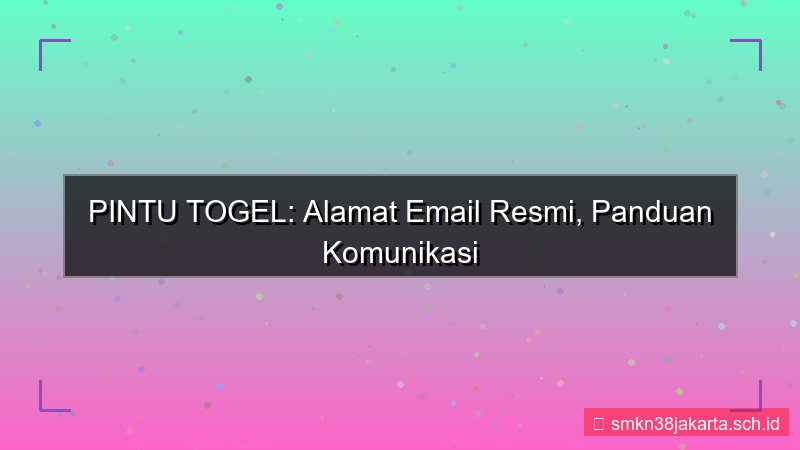 gambar PINTU TOGEL email resmi pintutogel