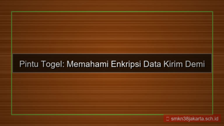 konten PINTU TOGEL enkripsi data kirim